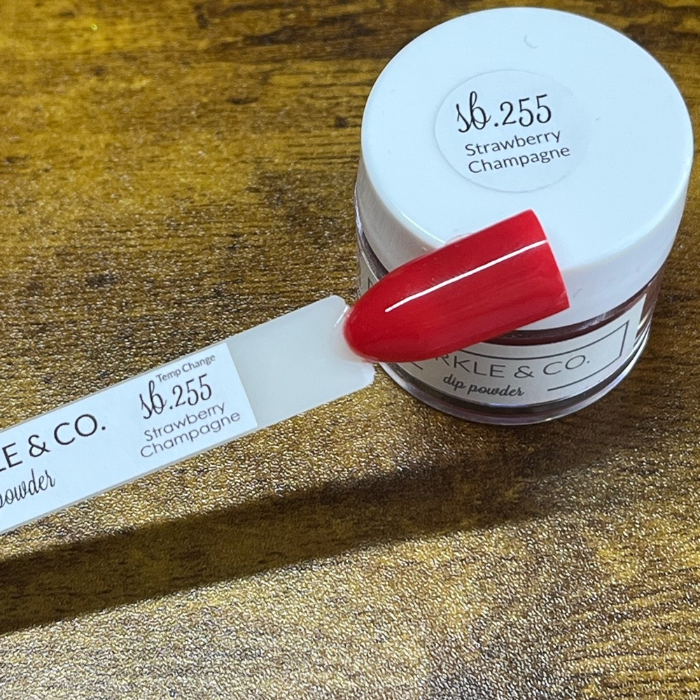 Sparkle & Co. dip powder - Strawberry Champagne